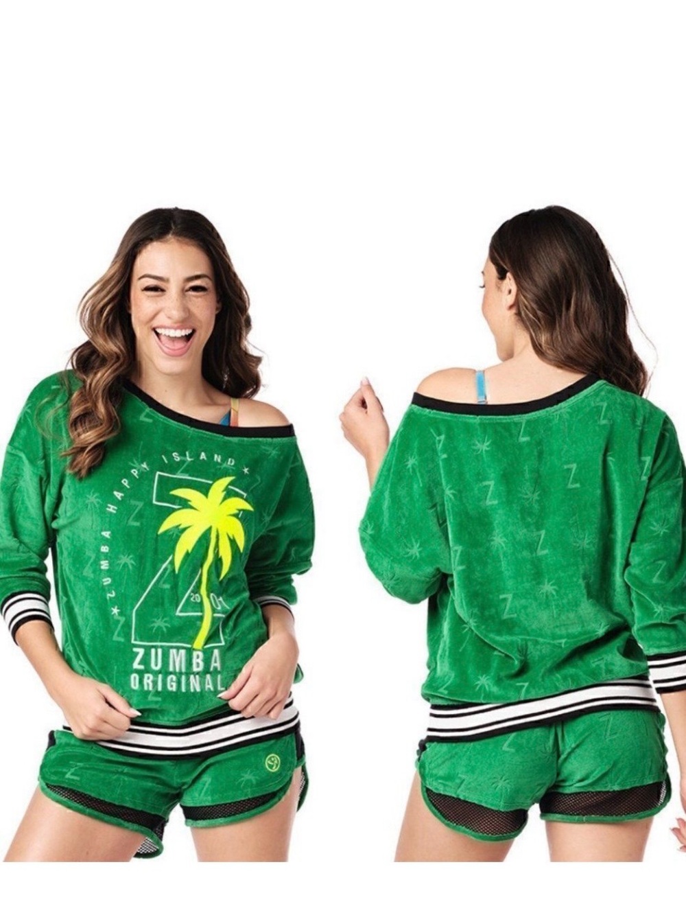 Xxl Zumba Original boat shoulder Pullover. Nwt